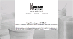 Desktop Screenshot of neupack.de